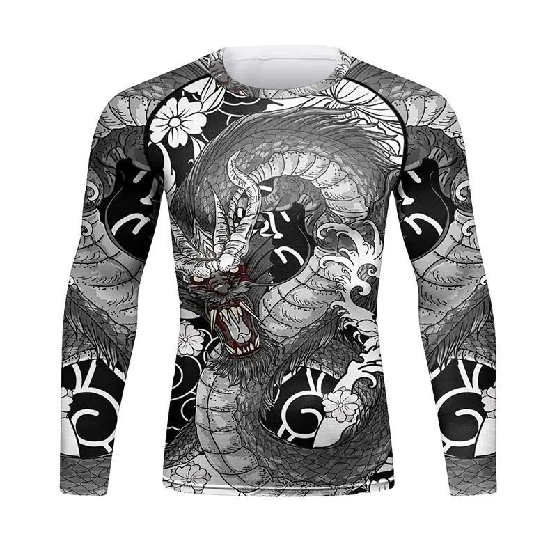 トップス CLANE RASH GUARD HUGE SHIRTS BTOPERFORM [FX-137] CROW Compression Base Layer Rash guard