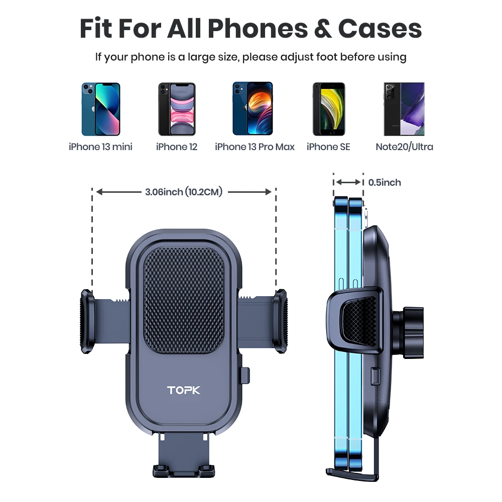 Car Phone Holder Air Vent Car Phone Mount Clip Universal Cell Phone Holder Hands