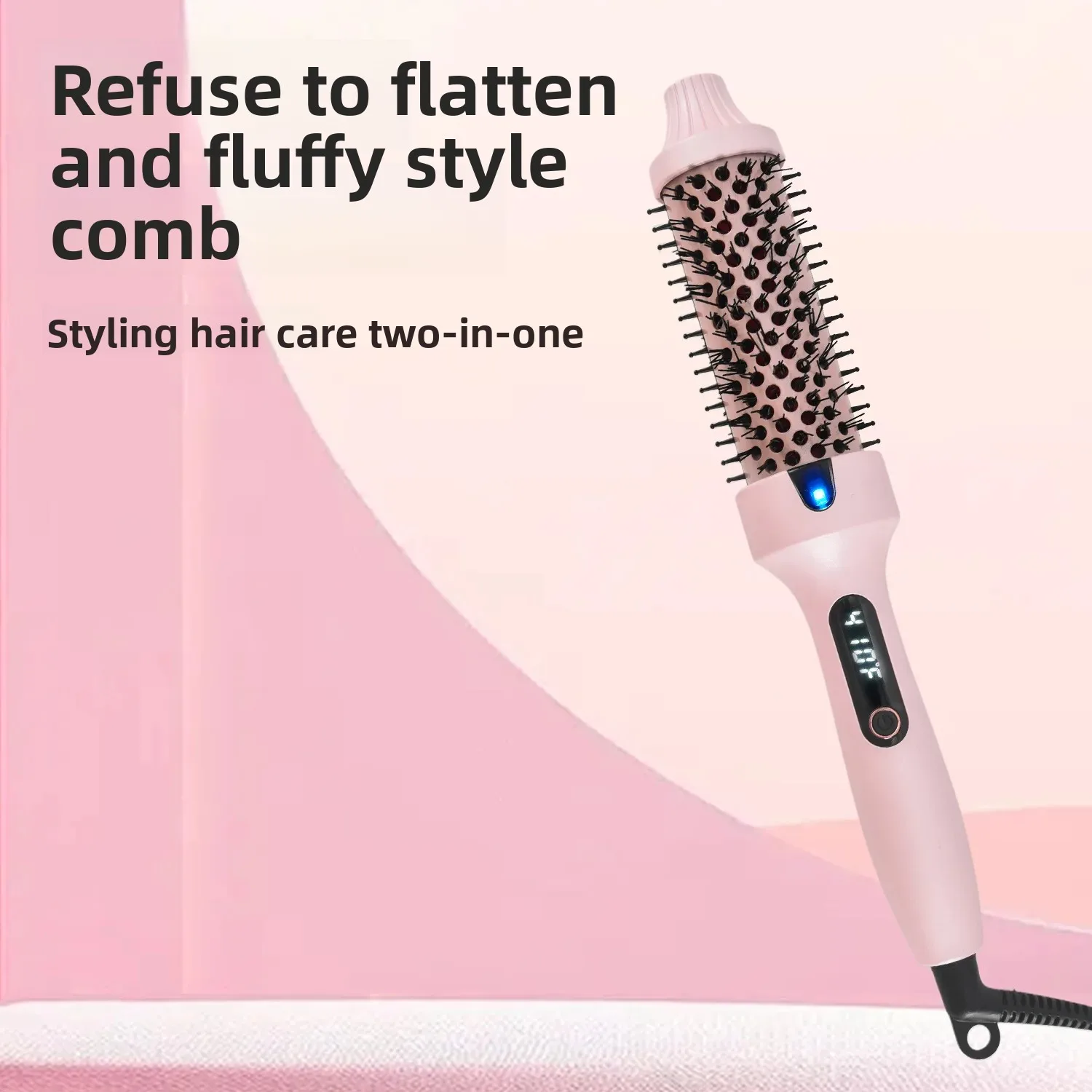 2 in 1 Electric Heat Straightening And Curling Comb Hair Styling Tool ...