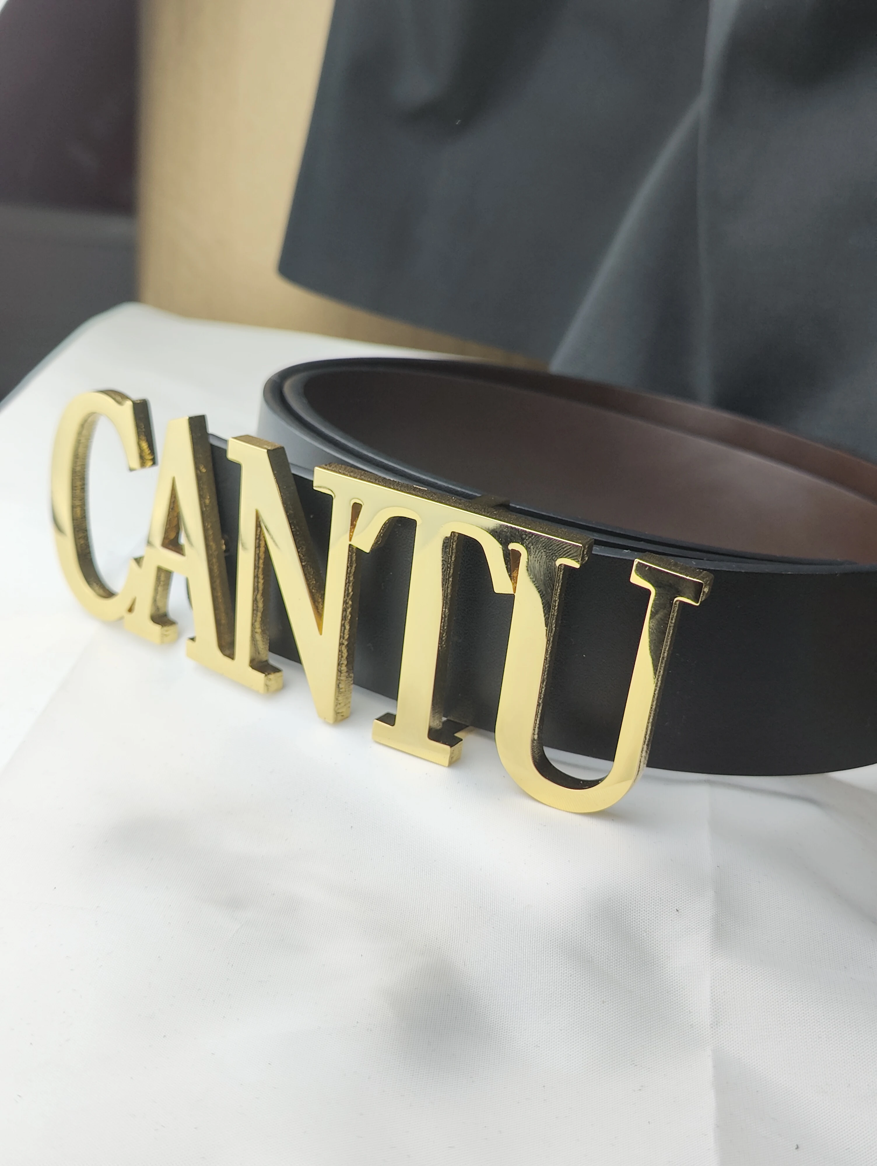 Sherman Personalized Custom Name Belt Buckle Fashion Men's Stainless