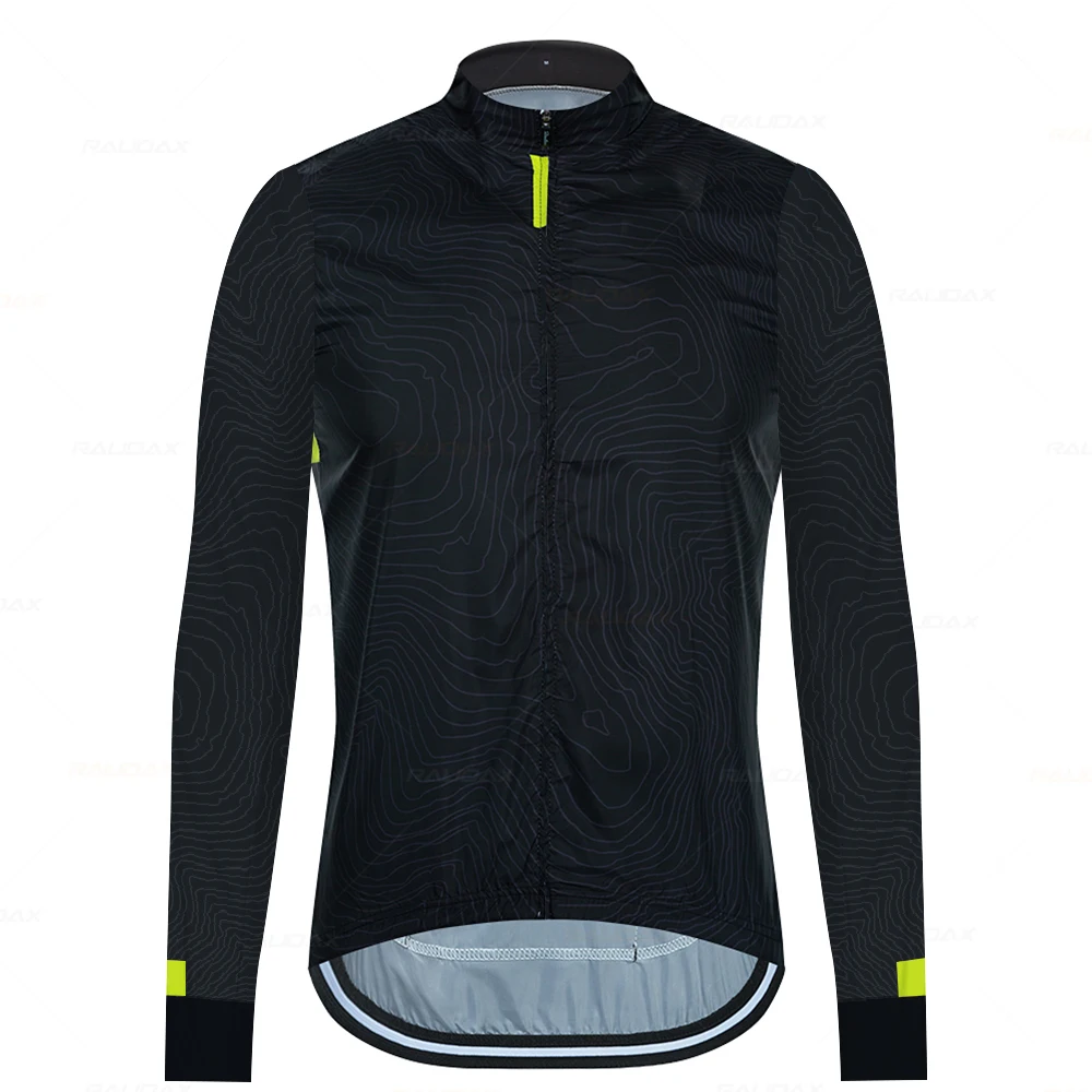 Raudax-Long Sleeve Cycling Jackets Unisex Bicycle Coats Windproof Cycling Clothing Light Sports Jersey