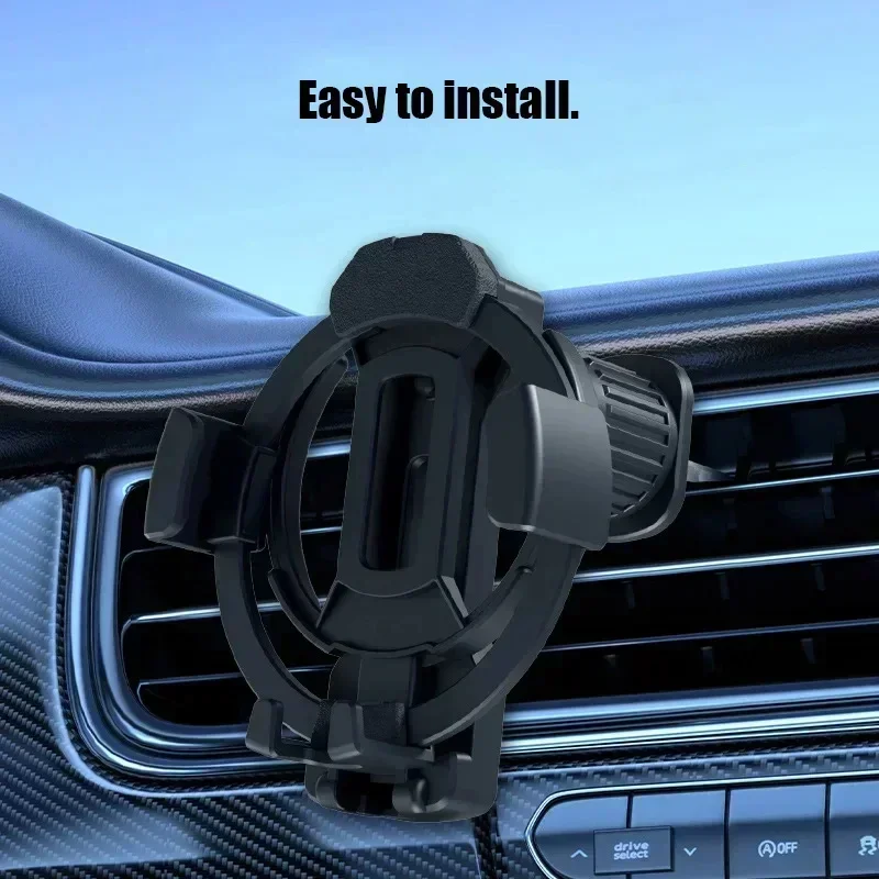 2-in-1 Car Air Vent Phone Mount & Cup Holder. Universal Adjustable Drink Stand for SUV/Truck/Van. Securely Holds Phone & Coffee/