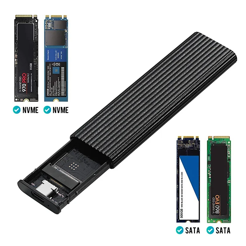 USB C/USB NVME  Sata NGFF SSD  Ŭ , USB C 3.1 Gen 2, 10Gbps M.2 NVME Ǵ 6Gbps SATA