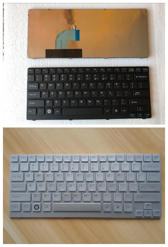 

Новинка 85% года, клавиатура для ноутбука Sony VGN-CR Series US, черная или Серебристая с рамкой