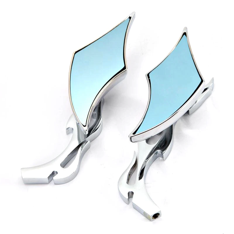 CHROME TEARDROP CUSTOM REAR MIRRORS FOR HONDA MOTORCYCLE CRUISER