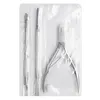 3pcs Nail Cuticle Pusher Dead Skin Remover Stainless Steel Cuticle Nipper Spoon Dual-end Trimmer Cutter Clipper Manicure Tools 2