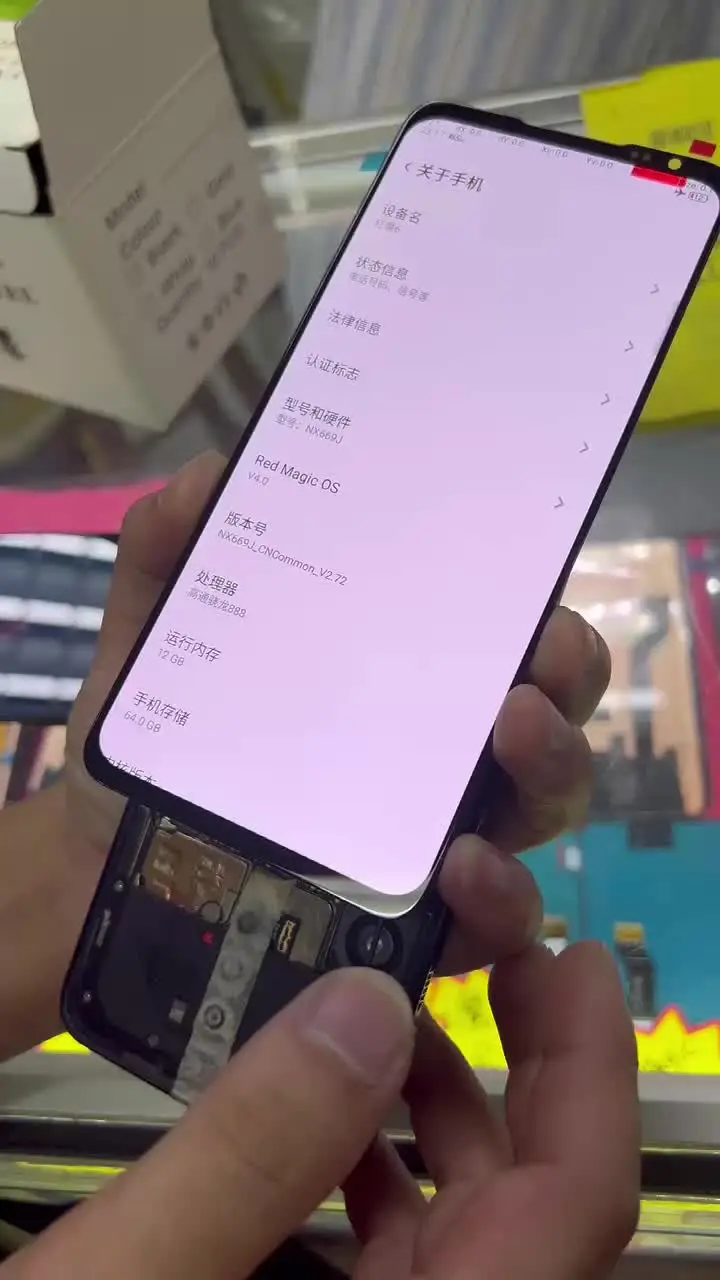 Original amoled para zte nubia redmagic 6 pro NX669J-P/ 6s 6spro