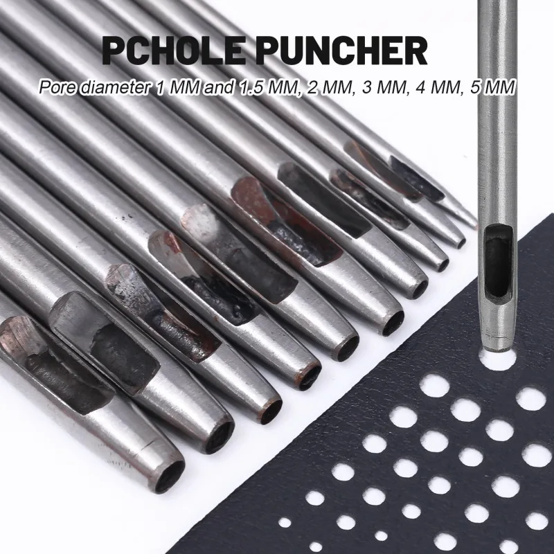 Premium Leather Hollow Punch Set - Perfect for DIY Crafting, Fabric, and Belt Making