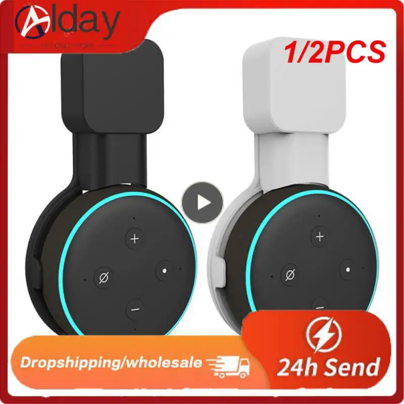 1/2 Pz Presa Supporto Per Montaggio A Parete Gancio Per Amazon Alexa Echo Dot 3Rd Gen Lavoro Per Amazon Echo Dot 3 Custodia Plug In Camera Da Letto