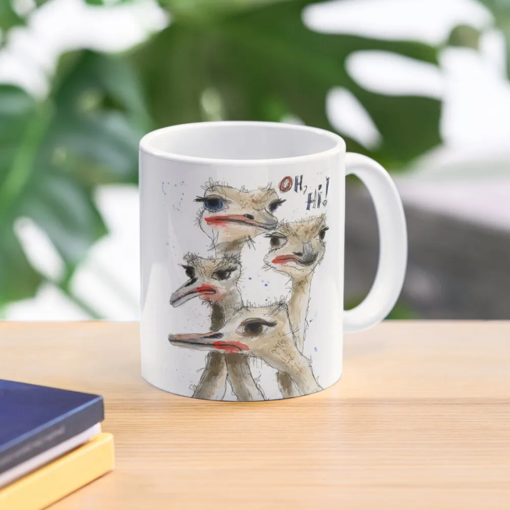 

Ostriches Coffee Mug Kawaii Cups Thermal Cups To Carry Tea And Cups Sets Mug