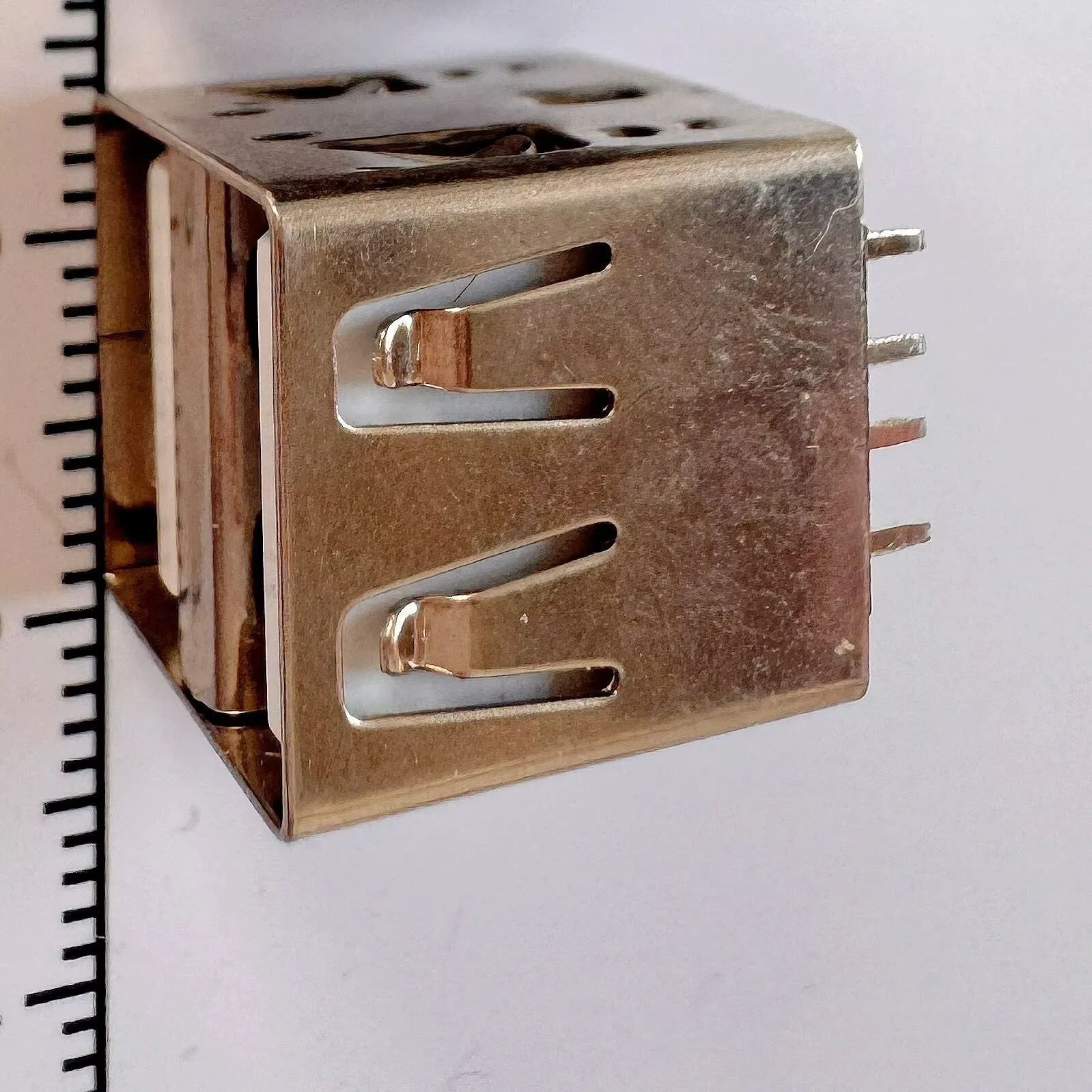 Dual USB 2.0 Female Connector Socket - 8-Pin, 180° Design, 14mm Length (5-Pack)