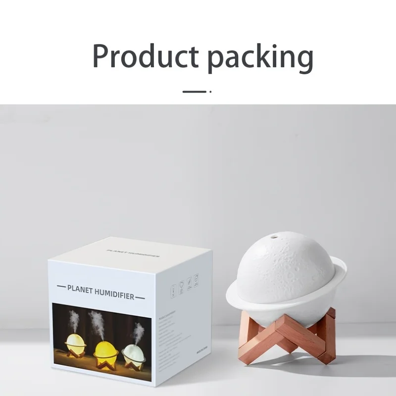 DELIXING Air Humidifier Purifier Moon Lamp Moonlight Humidifiers Night Light USB Charging Air Humidifier Mist Maker For Room