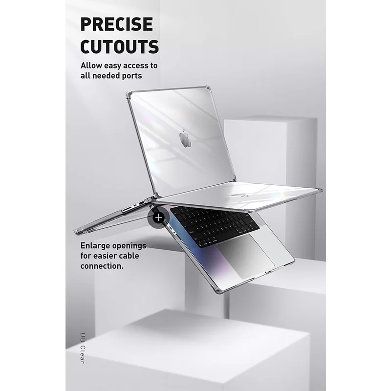 para Macbook Pro 14 Case 2023 2023 Sucase ub Claro m3 m3 Pro m3 Max A2779 m2 Pro m2 Max A2442 m1 Pro m1 Max Capa - Imagem 6