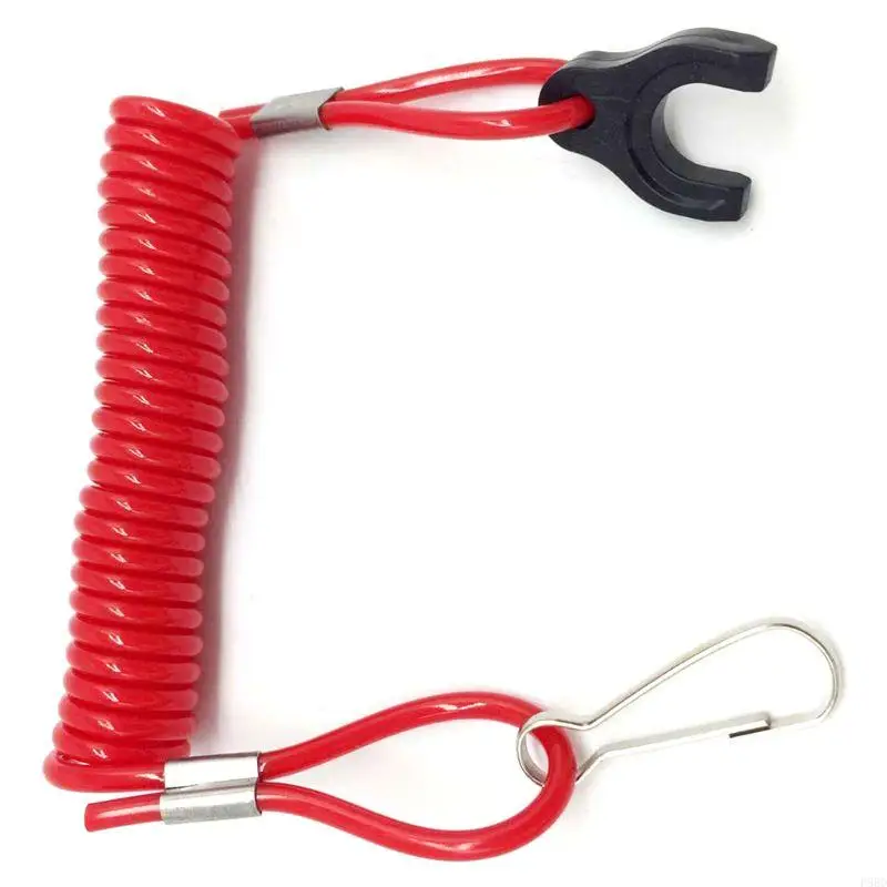 Universal Engine Urgent Stop Safety Lanyard Tether Cord for Tohatsu Motor ATV Boat Bike