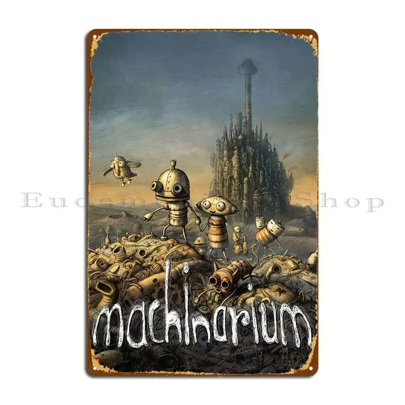 

Металлический знак Machinarium, плакат для гаража, Женский клуб, проектирование дома, оловянный знак, плакат