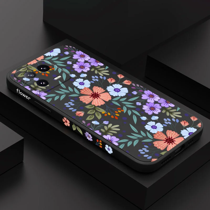 Miss Flower Liquid Silicone Phone Case - Elegant and Durable Protection
