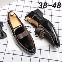 38~48 Mens Dress Italy Paty Leather Wedding Luxury Designer Flats Business Formal Gentleman Casual Driving Shoes for Men Loafers