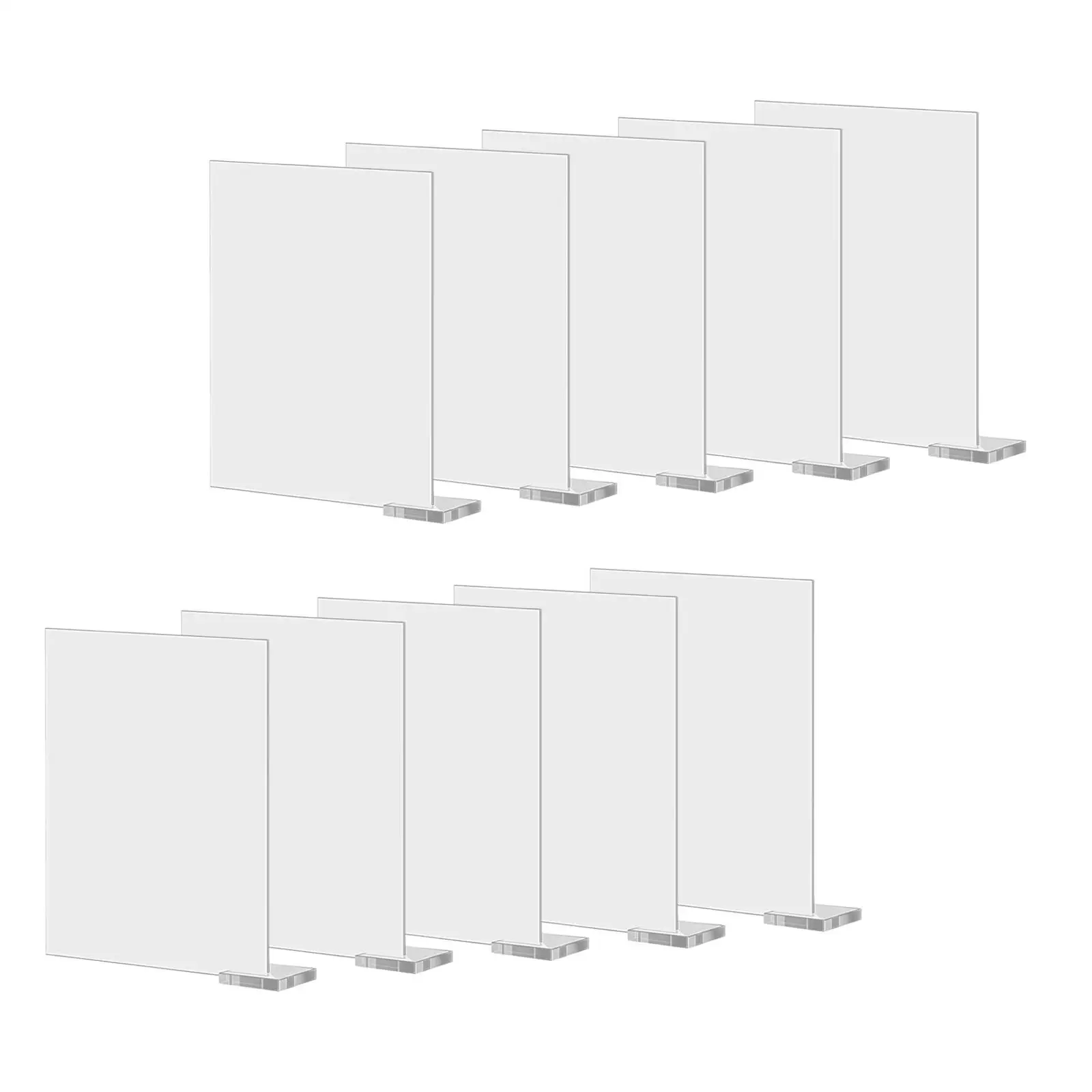 10xAcrylicPlaceCardsHolderwithStandforWeddingTableSeating