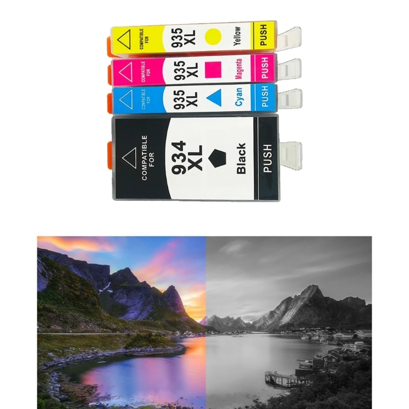 Compatible Cartridge Replacement HP 934XL 935XL 934 XL 935 (BK & C/M/Y 4Pack Combo) Officejet 6220 toner cartridge