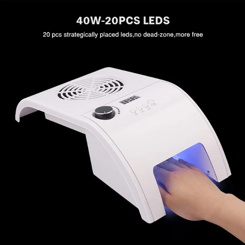 3 In 1 Nail Art Machine Set Nail Set with Gel Nail Polish Kit Poly Nail Set Nail Lamp Nail Drill Manicure Vacuum Cleaner Sets 4