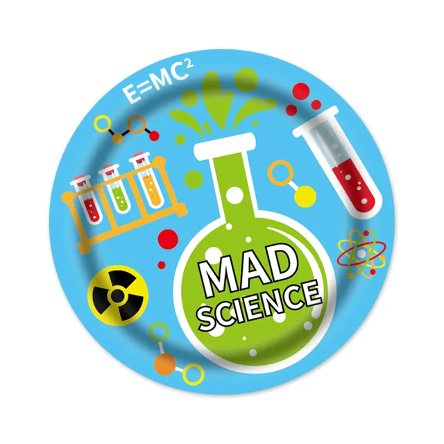 Science Birthday Party Decorations Disposable Party Supplies Themed Science Party Plates Cups Napkins Forks Tableware Party Deco 3