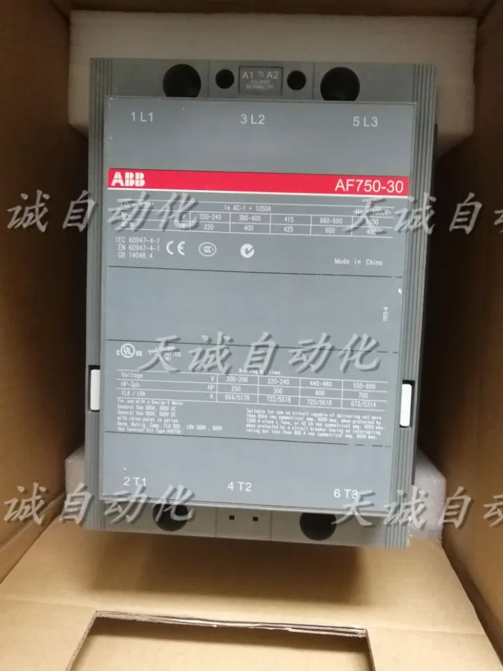 

New And Genuine ABB AC Contactor AF750-30-11 With Complete AC And DC Universal Coil Voltage