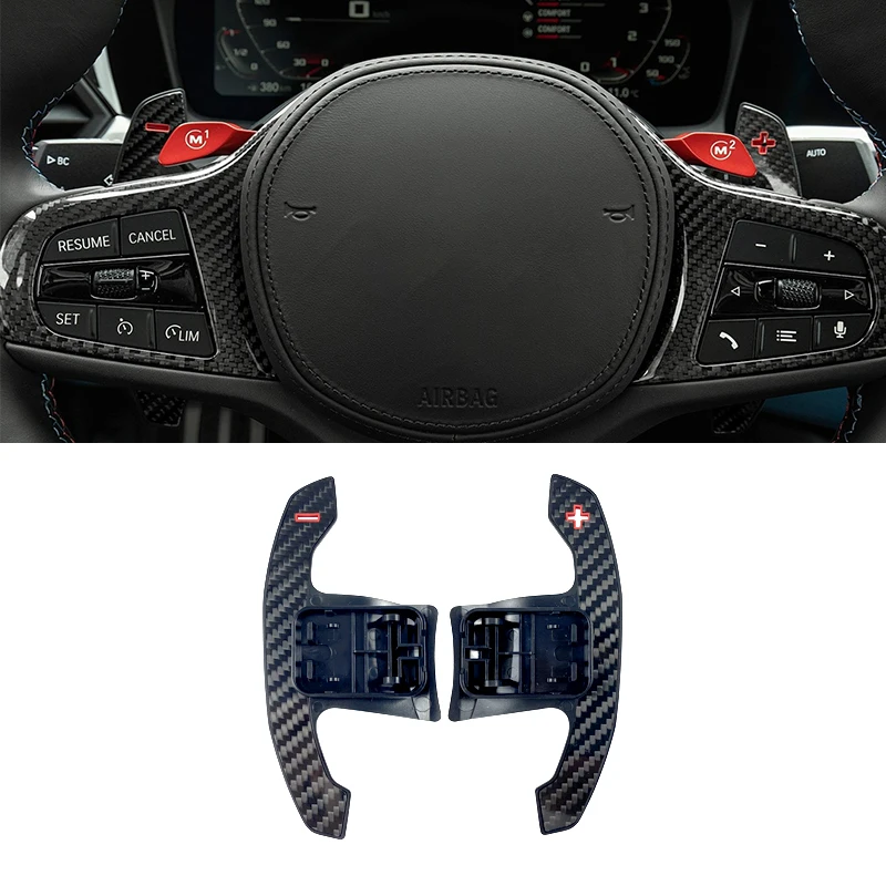 DRYIUBVF Paddle Cambio Compatibile con per X6 E71 M 2009 2010 2011 2012 2013 2014 Estensione del Cambio del Volante in Lega per Auto Sostituzione( Red