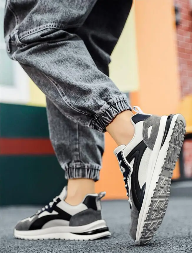Leichte Herren Laufschuhe Mesh Freizeitschuhe Mit Schnürung_voghion.com
