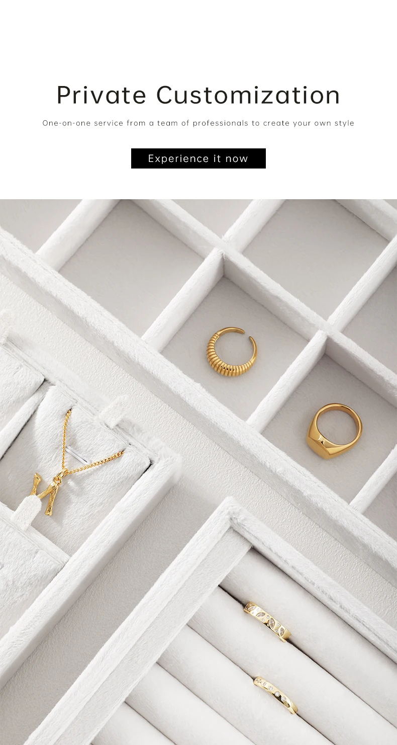 Velvet Ring Earring Bracelet Necklace Display Tray | Stackable Jewelry Organizer Drawer... - SKU VJDT0907 - UGI Packaging