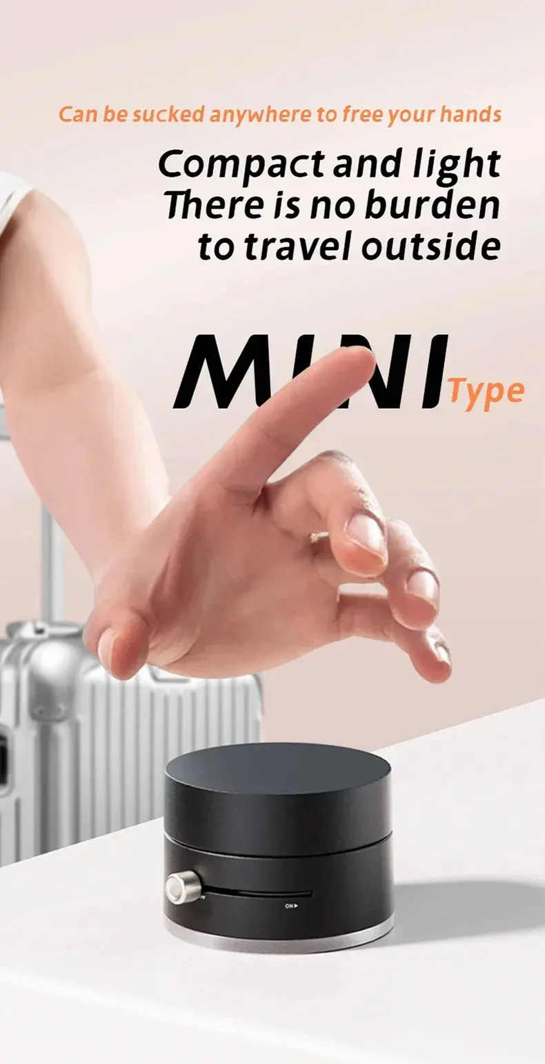 Mini Doppel Seite Magnetische Vakuum Saugnapf Telefon Halterung Tragbare Faltbare Universal Telefon Halterung Vakuum Adsorption – Detail 5