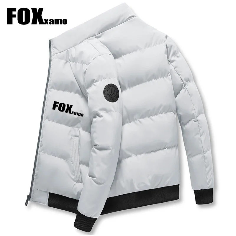 Foxxamo 남성용 낚시 다운 방풍 따뜻한 두꺼운 재킷, 따뜻한 겨울 하이 퀄리..