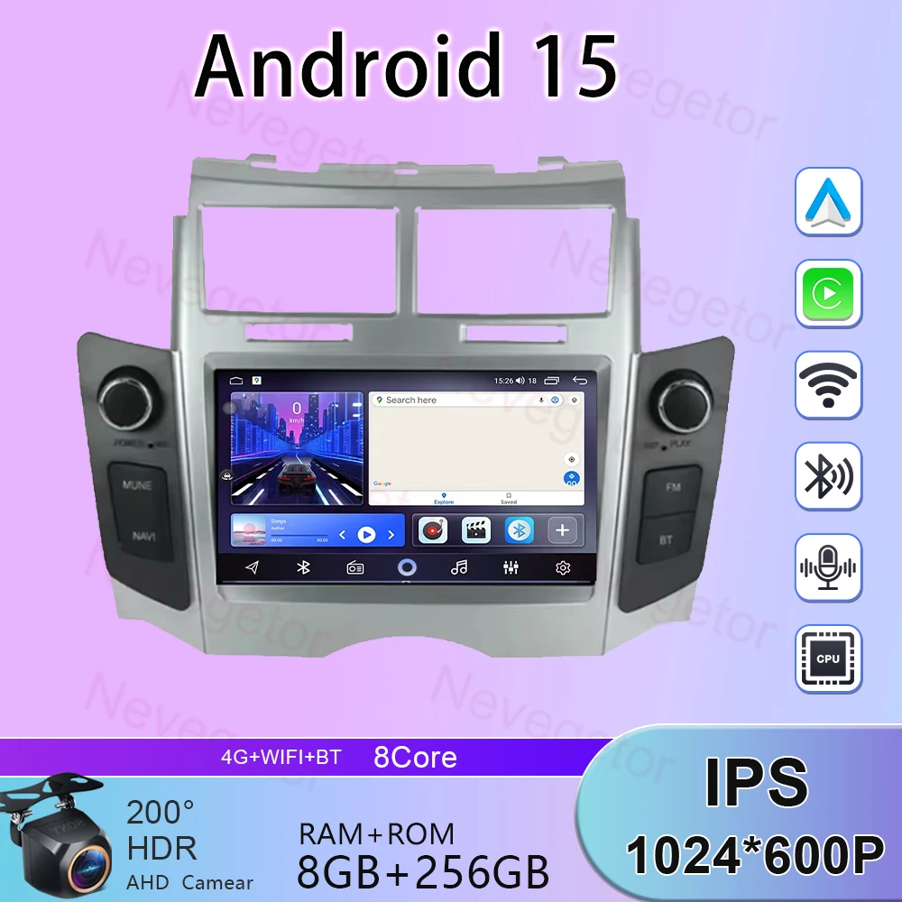 Estereo Toyota Yaris 2016-2017 Carplay Android Auto 4+64gb | Meses sin interés