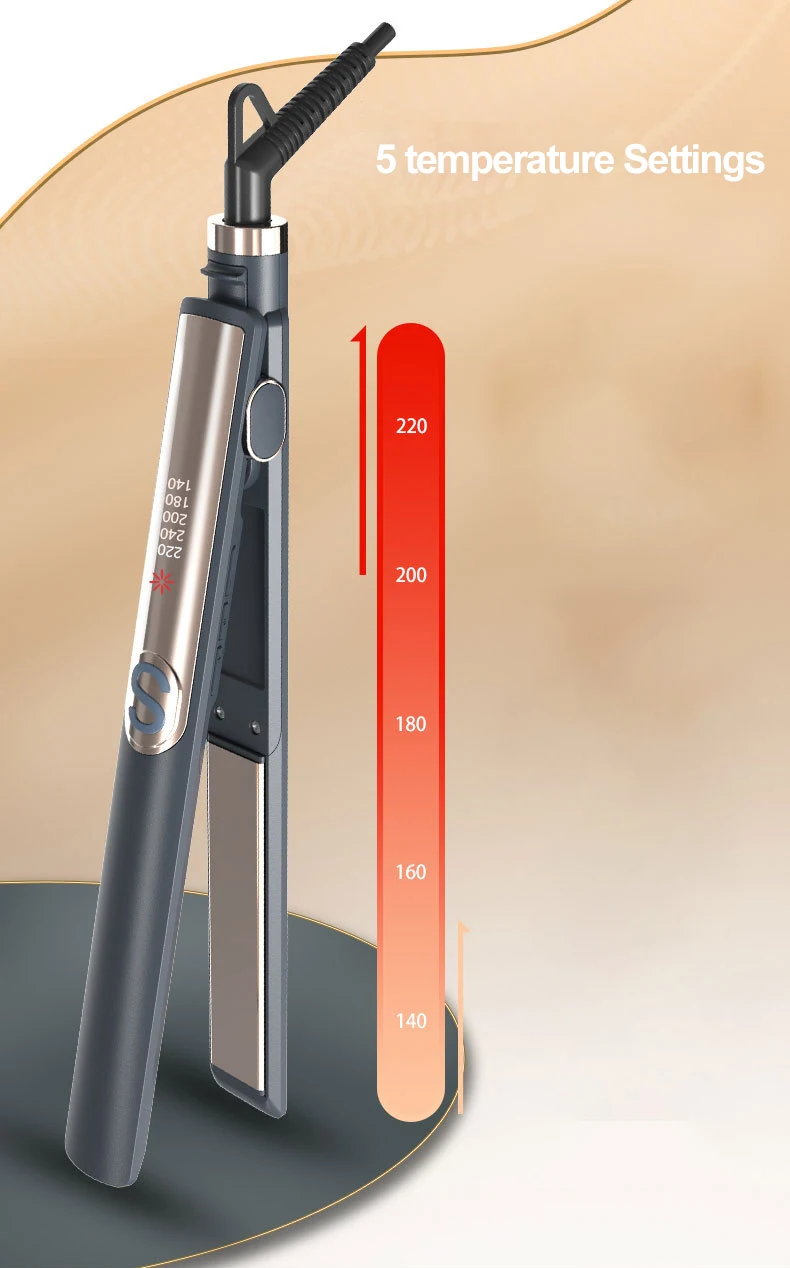 Description Picture 4 of itemNew Professional 450 Degrees Ceramic Tourmaline Ionic Flat Iron Hair Straightener For Styling Hair Efficient and Convenient