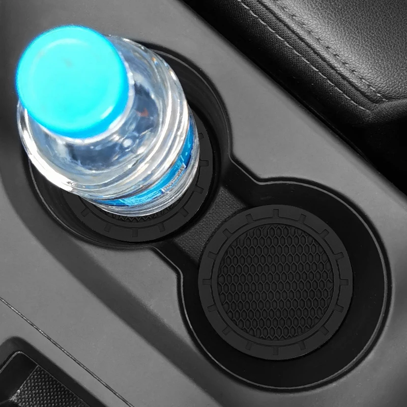 1/2Pcs Sottobicchiere Per Auto Portabottiglie Per Tazza D'Acqua Tappetino Antiscivolo Per Jaguar Xf Xj F-Type E-Type F-Pace E-Pace X-Type S-Type Xkr X