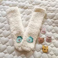 Korean Baby Socks Long Warm Thicken Cartoon Bear Rabbit Floor Socks for Boys Girls 6