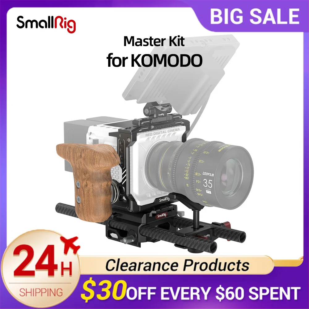 Smallrig Camera Cage Master Kit Montaggio Completo Gabbia Con Monitor Moun Per Rosso Komodo 3208/3209
