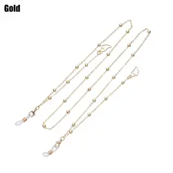 Elegant Sports Metal Eyewear Chain Strap (Gold)