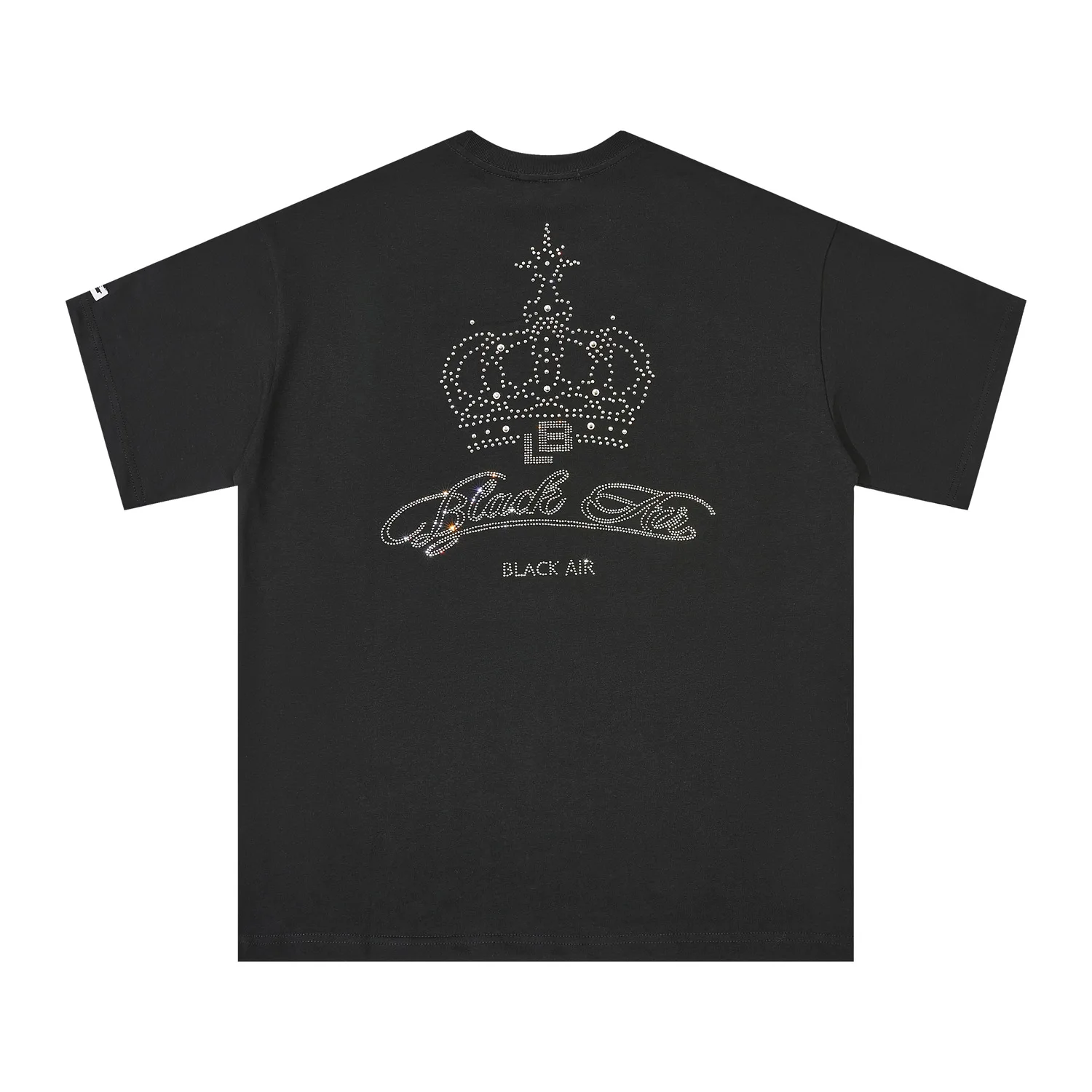 

Мужская футболка с коротким рукавом и надписью со стразами