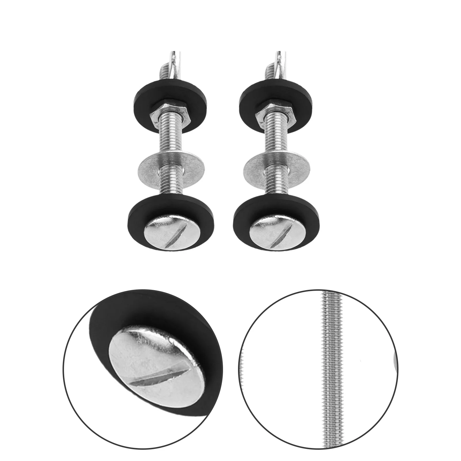 

2 Pcs Toilet Tank Screw Fixing Screws Bolt Washers for Seal Accessories Rubber Mat Sealing Ring