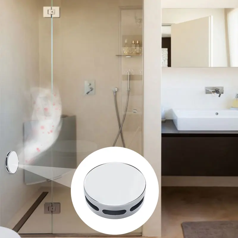 Round Stainless Steel Steam Head Polished Steam generator nozzle Outlet With Aroma Oil Pocket For Bathroom Sauna Diameter 7cm 5