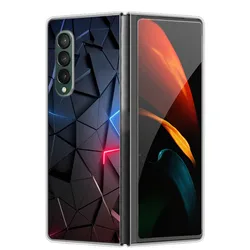 Stylish Hard Clear Protective Phone Case - Cute Fashion Design for Galaxy Z Fold 4 (1)