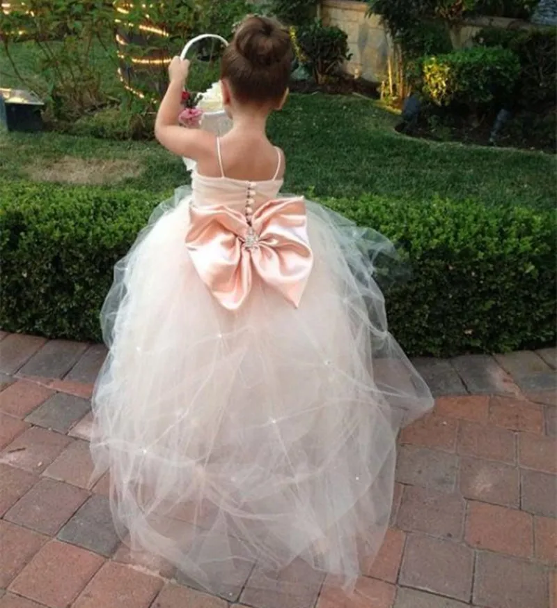 flower-girl-dress-white-fluffy-tulle-tassel-applique-wedding-elegant-flower-child's-first-eucharistic-birthday-party-dress