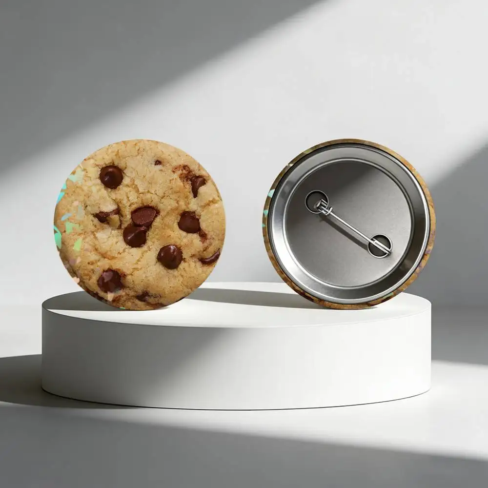 Crunchy Chocolate Chip Cookies Enamel Pin - Creative Brooch for Bags, Clothing, and Hats