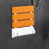 Aluminum Wall-mounted Bathroom Seats Barrier-free Shower Chair Modern Folding Bathroom Stool Simple Home Porch Shoe Change Chair 1