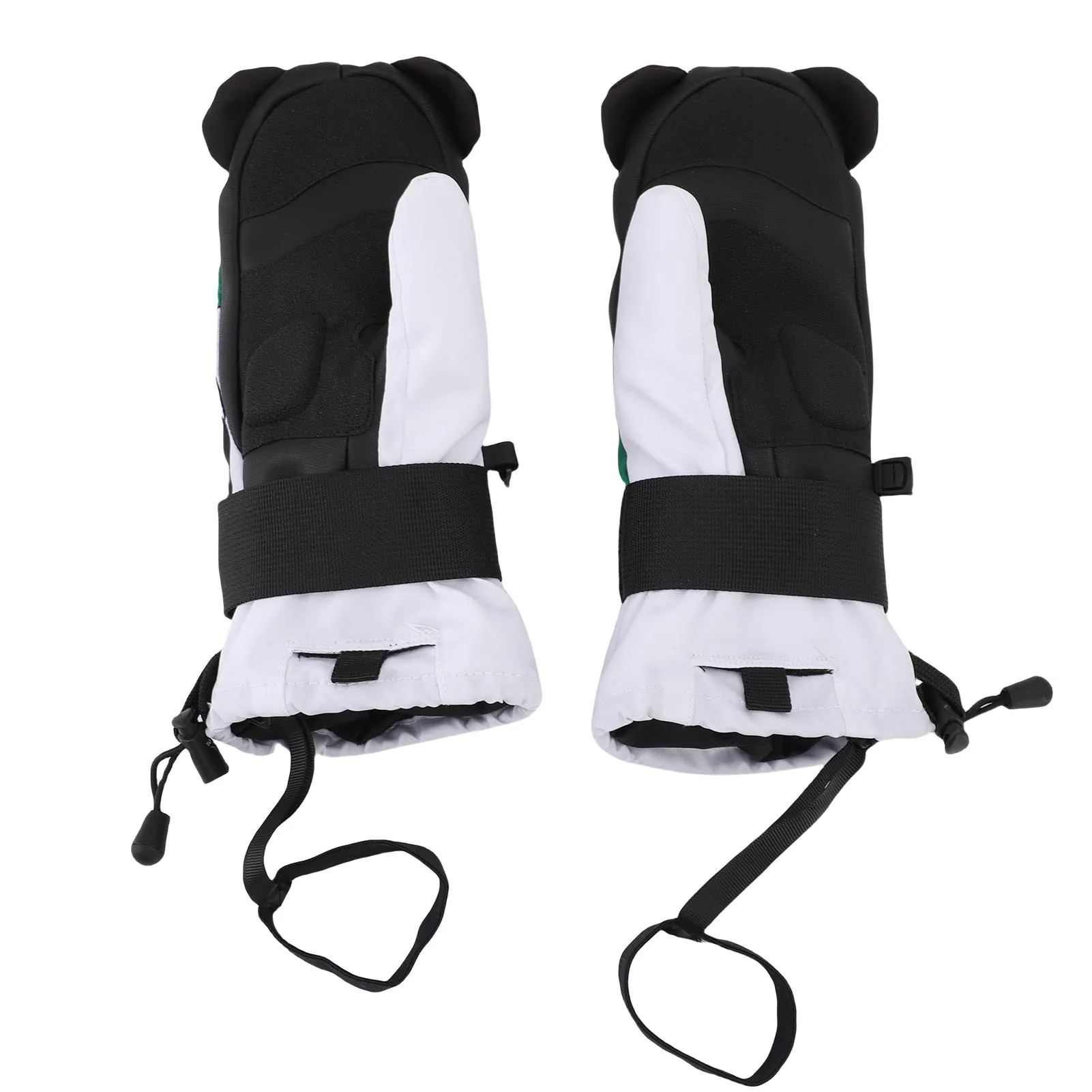 1 Pair Junior Skiing Gloves Anti Slip Snow Mitts Warm Abrasion Proof Rainproof Snowboard Gloves  Windproof Snowboard Gloves