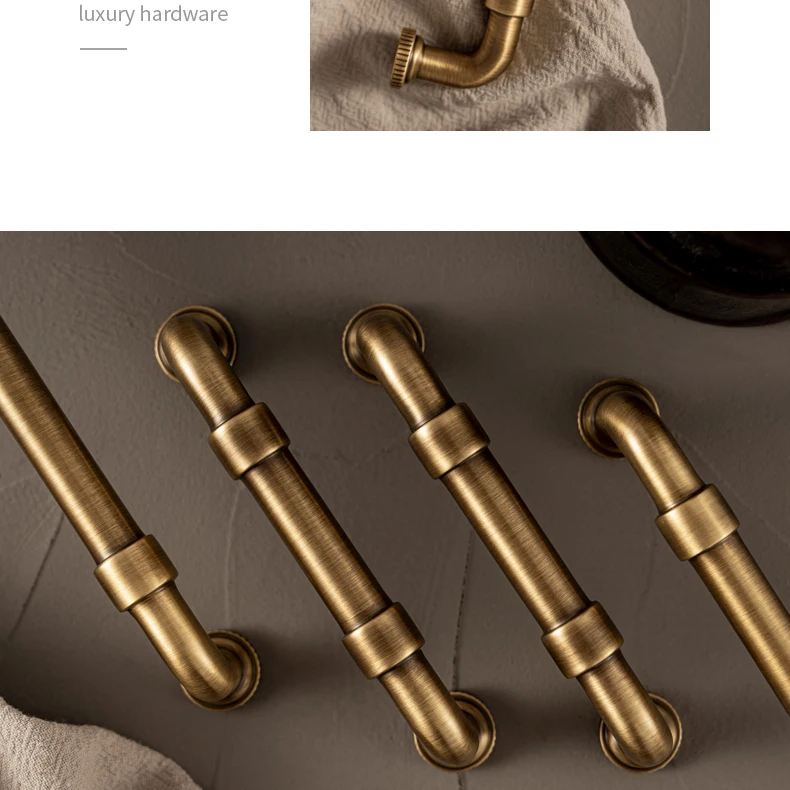 brass furniture handle pipe design kitchen cabinet