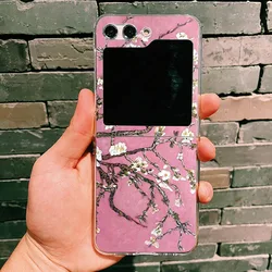 Van Gogh Floral Oil Painting Shockproof Folding Phone Case - Galaxy ZFlip 8 (-1)