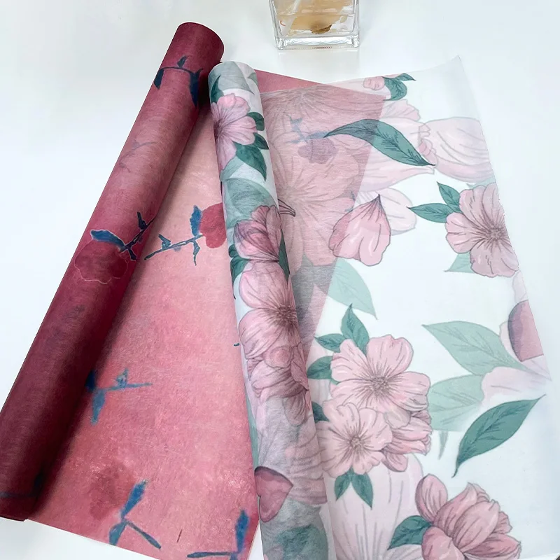 60cm*10yards Thick Roll Flower Wrapping Paper Non-Woven Translucent Flower  Paper Flowers Shop Cotton