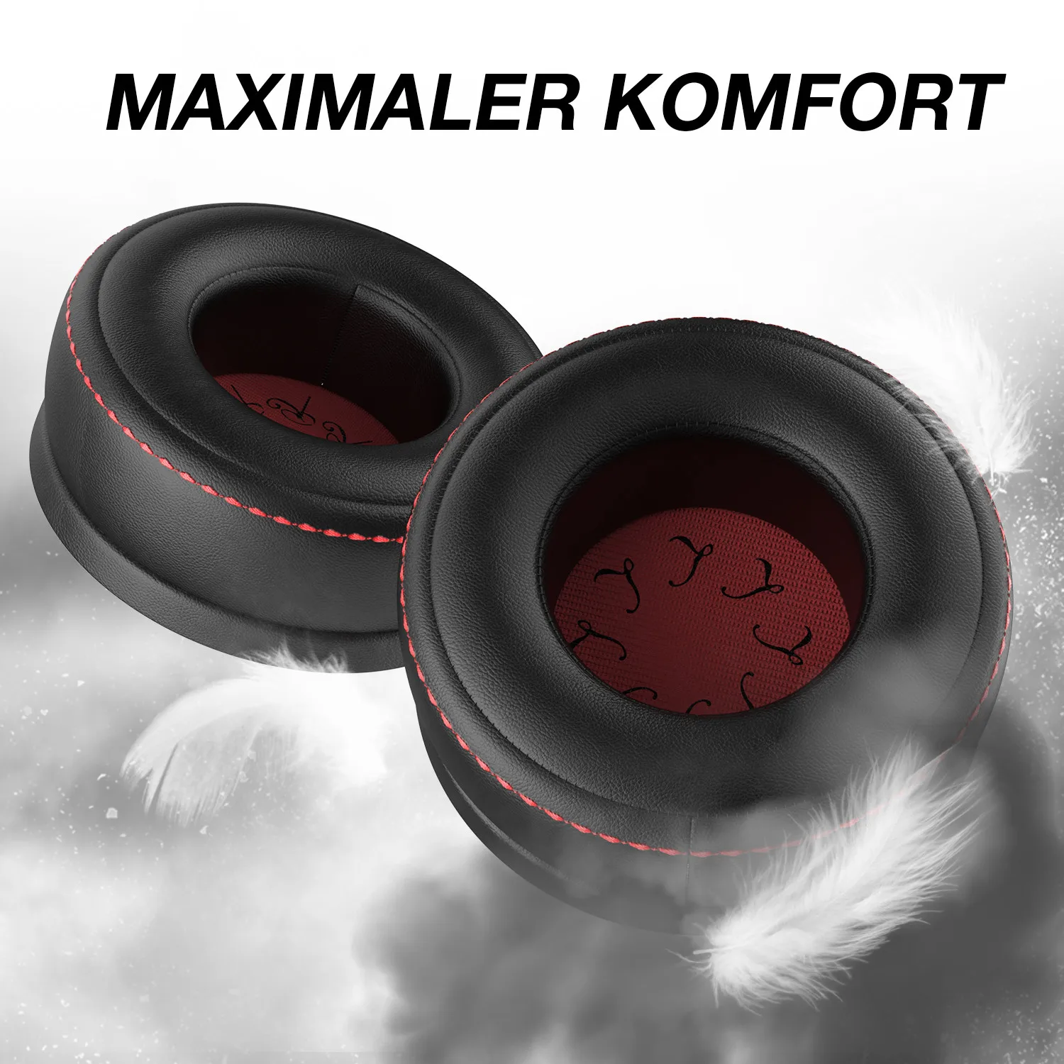 Capa de Almofada de Auscultadores para Oneodio Auscultadores dj Studio Pro Over-ear Espuma de Memória Suave Ear Pads 95 mm Par - Image 4