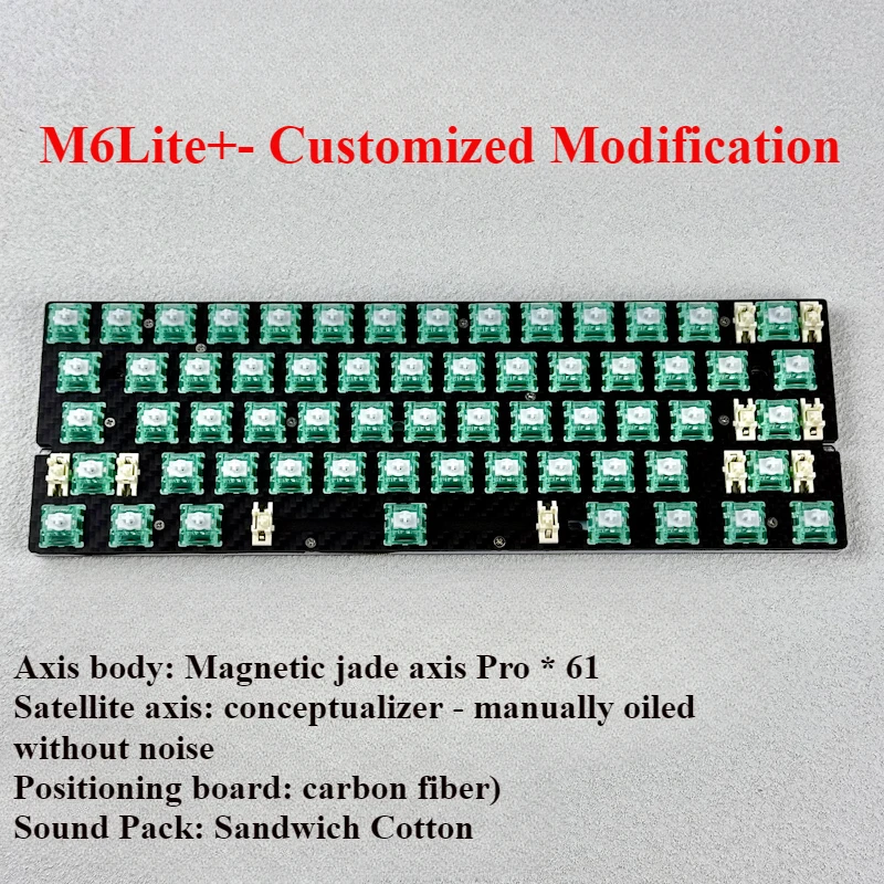 m6lite+ holy60 自作キーボード　キーキャップなし m6lite+ holy60 自作キーボード キーキャップなし m6lite+